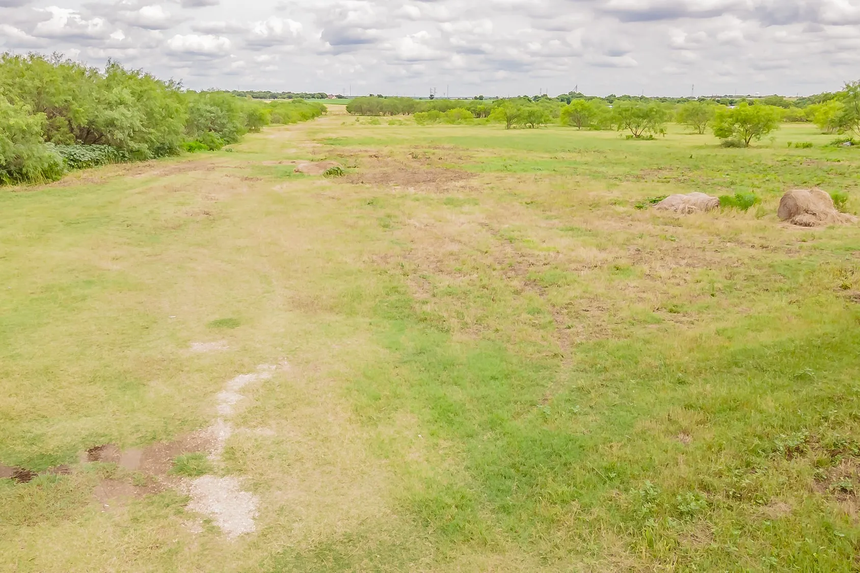 Cleared portion on southwest portion of property