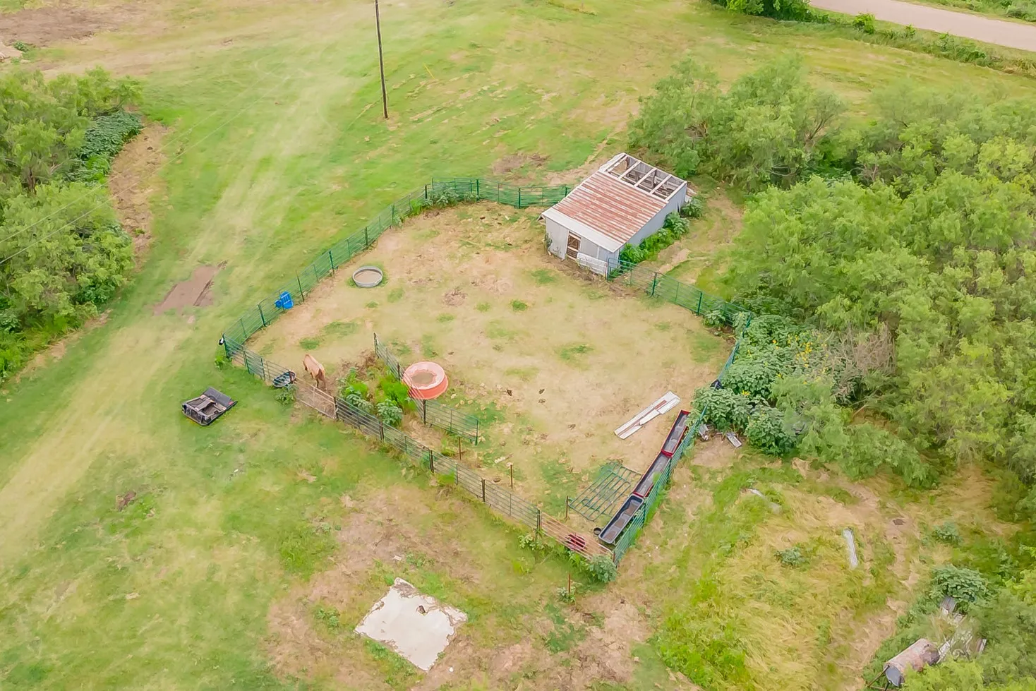 Existing Horse Barn & Corral