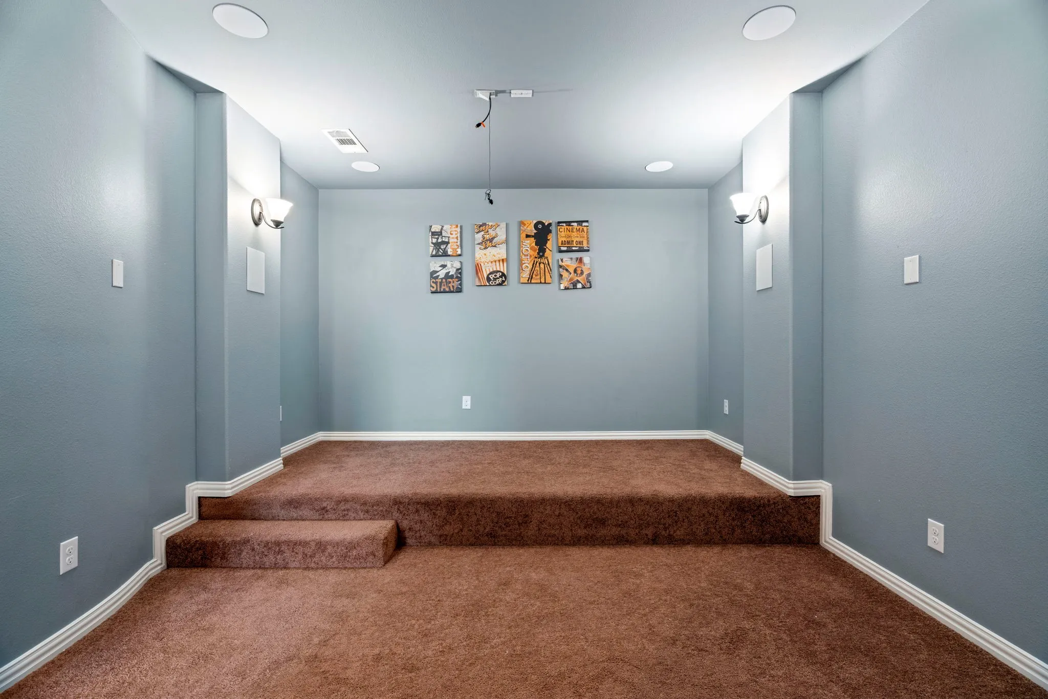 The dedicated media room offers the perfect setting for unforgettable family movie nights, creating a cozy and immersive space designed for entertainment, relaxation, and quality time together.
