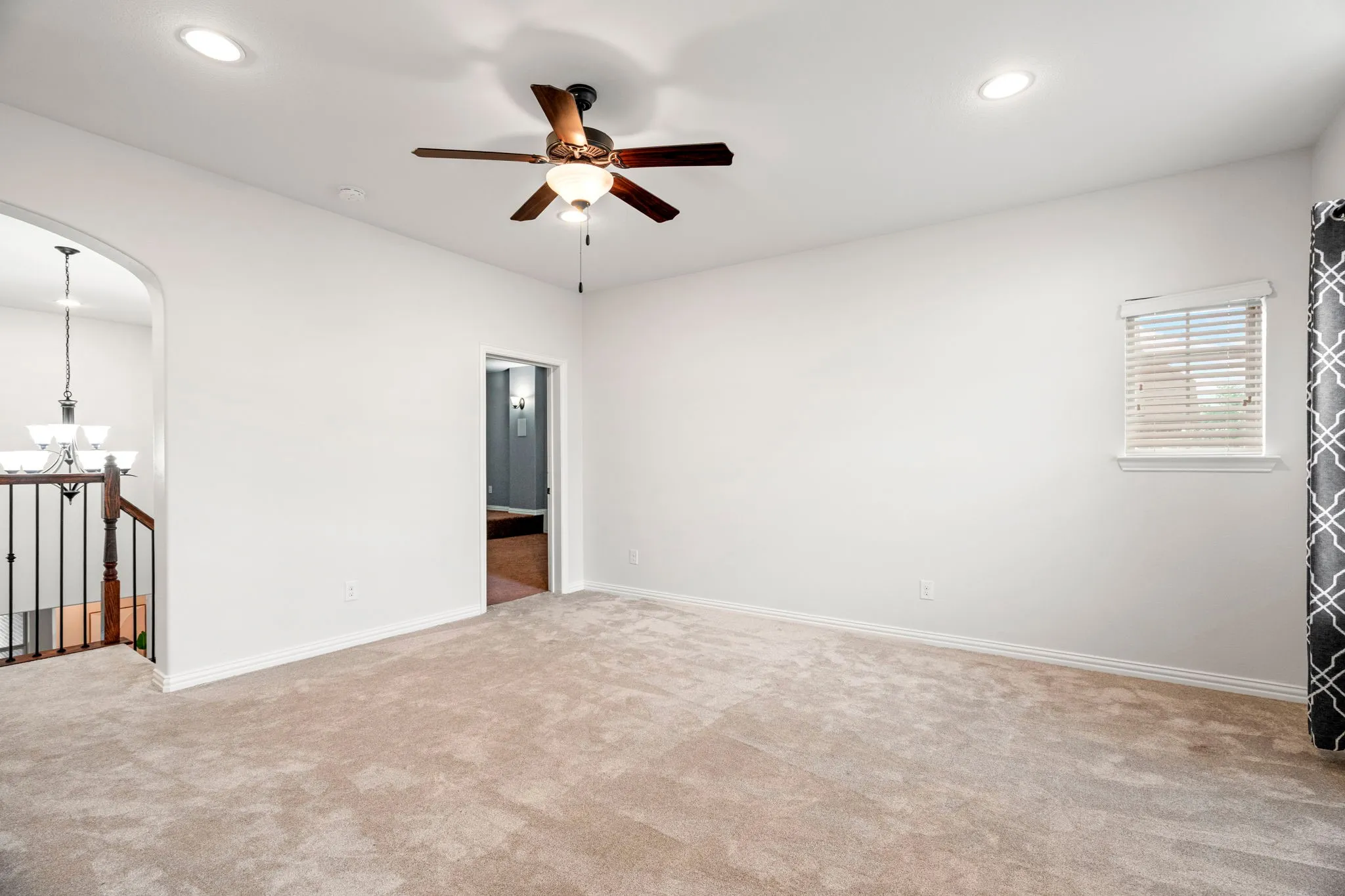 Designed for modern family living, the spacious upstairs game room offers a generous secondary living area where kids can spread out, play, study, or unwind in their own dedicated space.