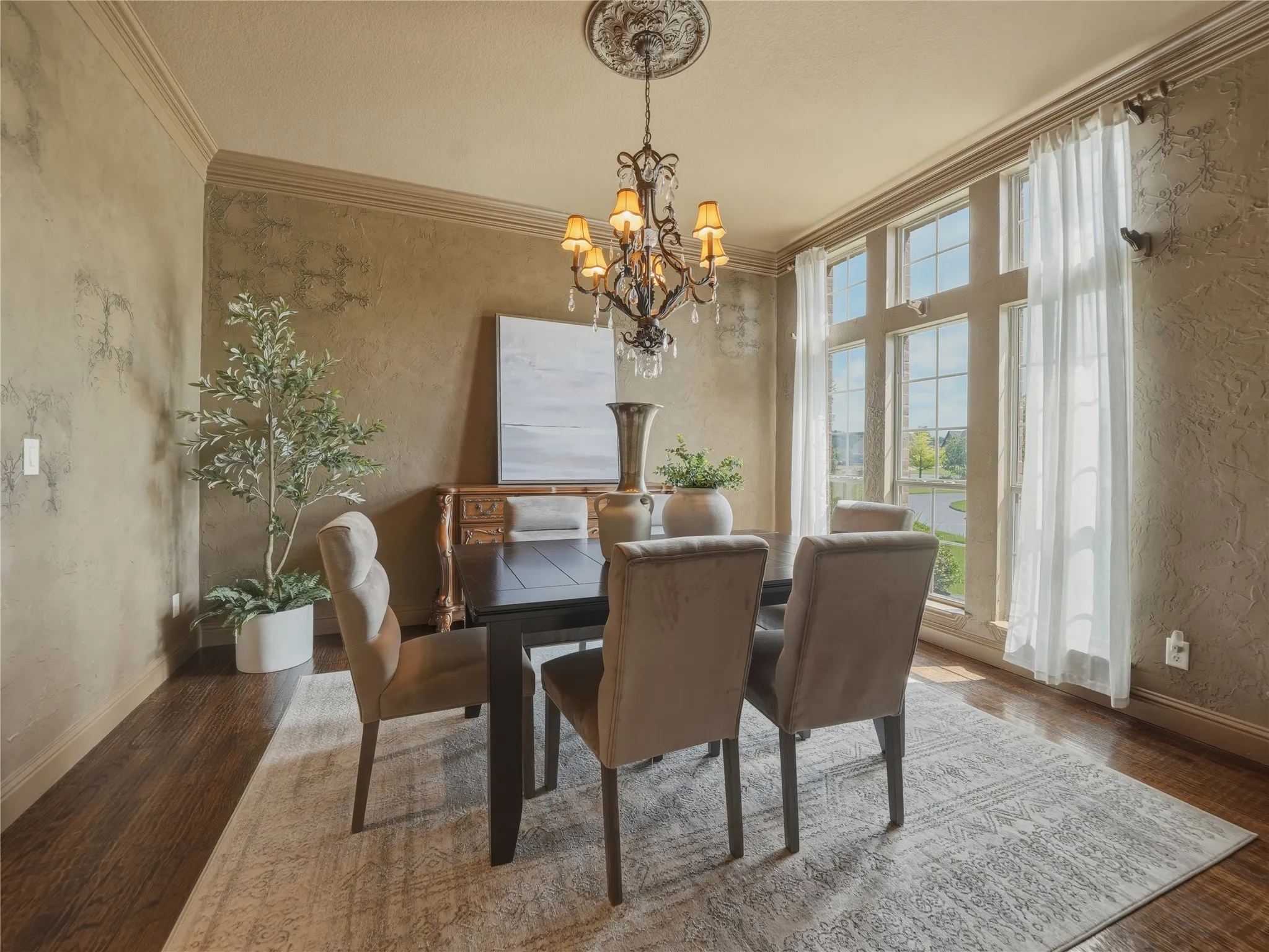 light infused dining room
