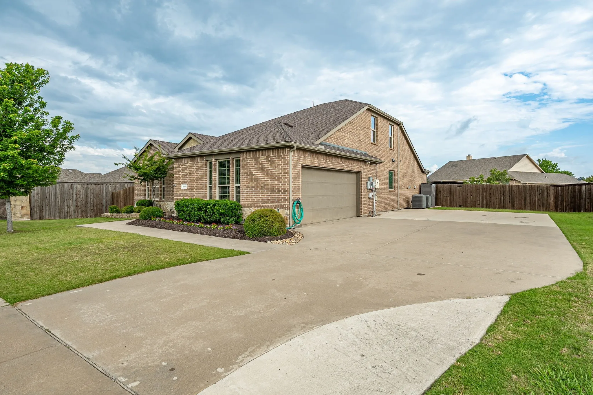 Oversized driveway