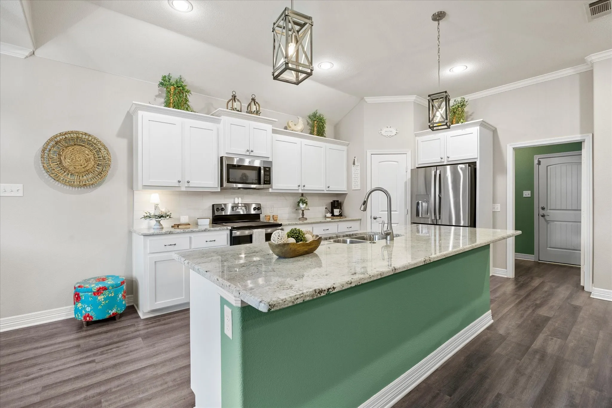 This fabulous kitchen will put a smile on your chef's face!