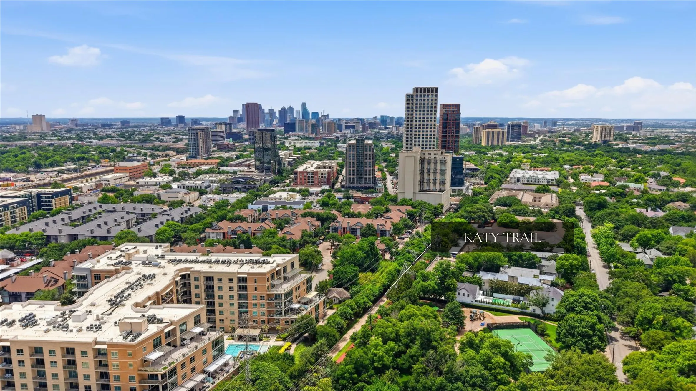 Walking distance to Katy Trail