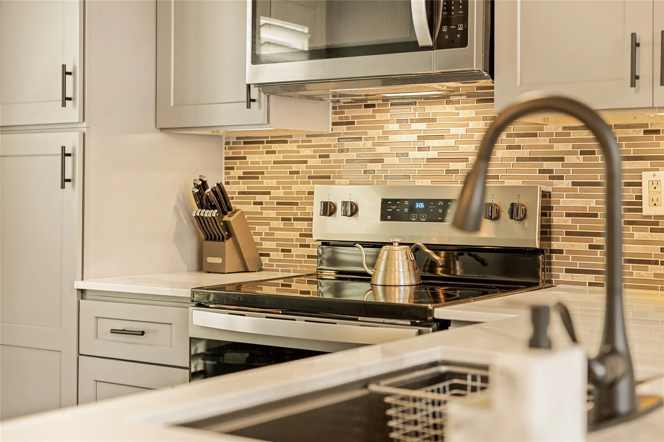 Clean, intentional kitchen design with elevated finishes throughout.
