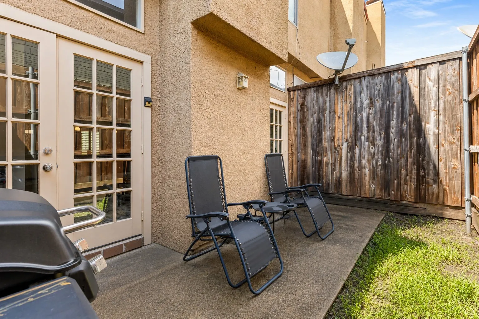 Private porch perfect for morning coffee or evening gatherings.