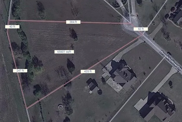 Property Survey. Depicting the property's boundary dimensions and total area