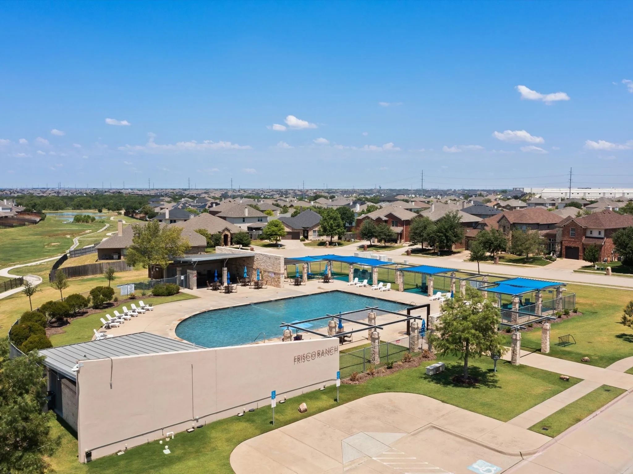 View of pool