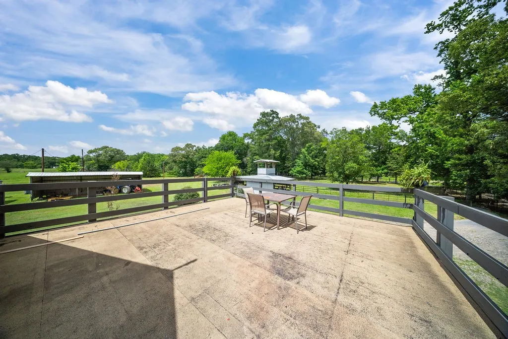 Just off the upstairs bedrooms offers great views of the property