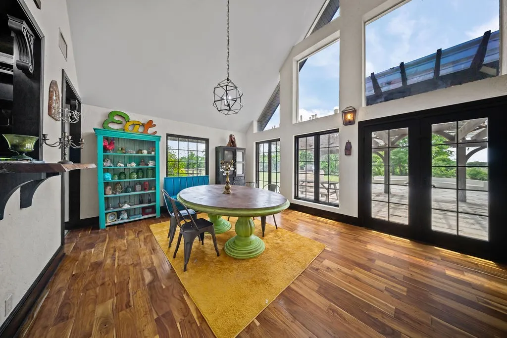Open-concept with great views onto the stone patio grilling and firepit areas