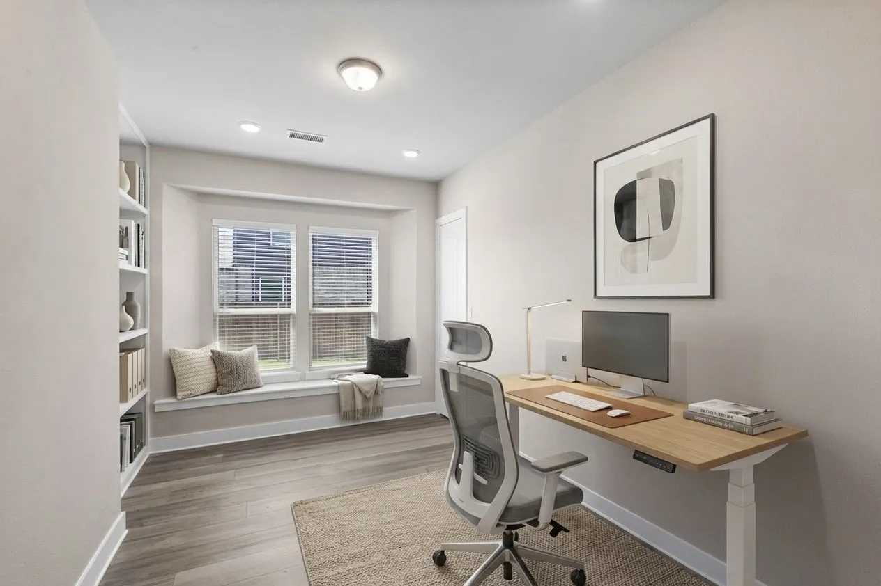 virtually staged office