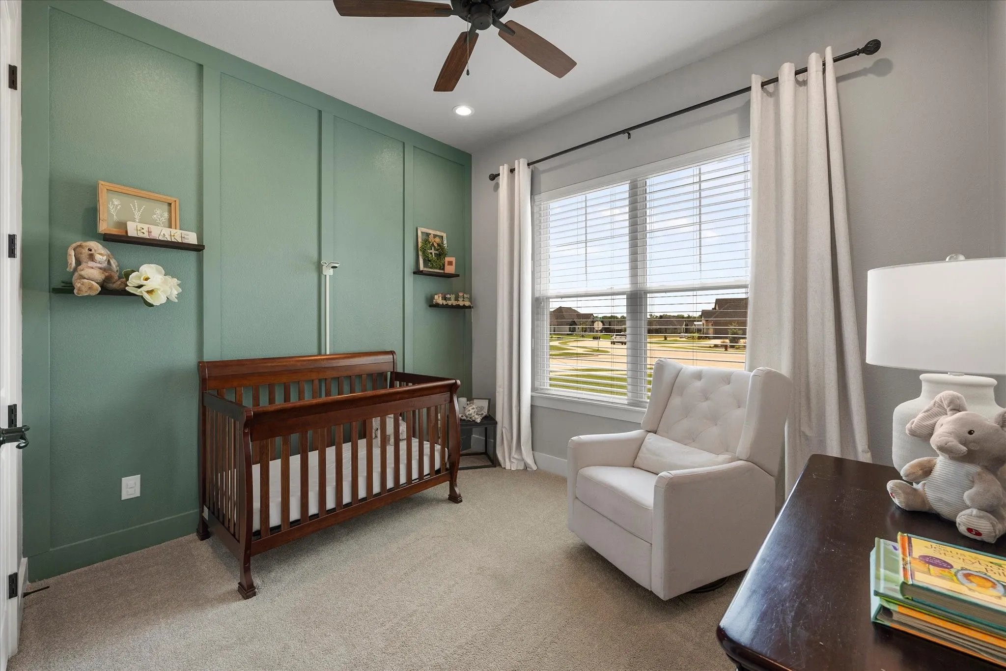 Beautifully detailed auxiliary bedroom includes room closet