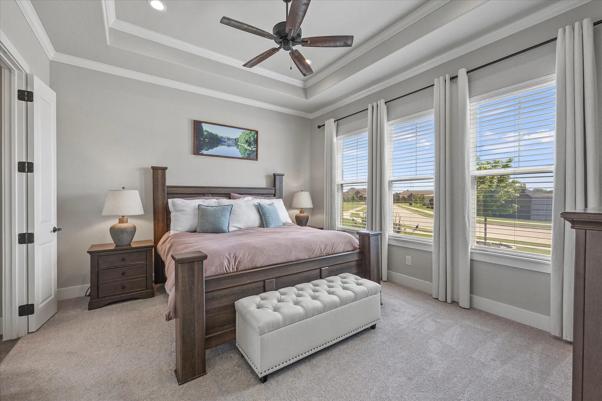 Escape to your stunning master bedroom