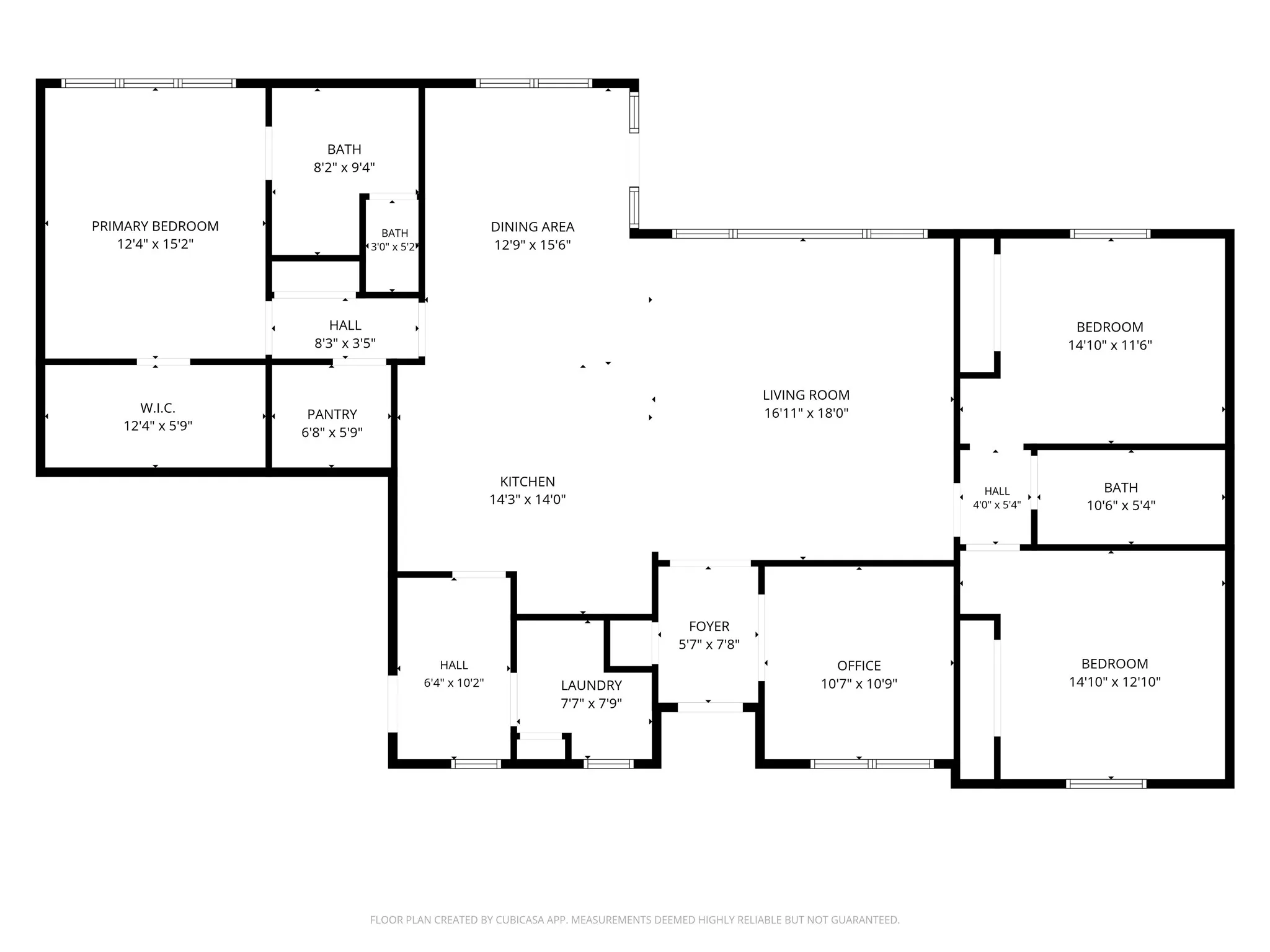 room dimensions are done via scan and are deemed reliable but should be verified.