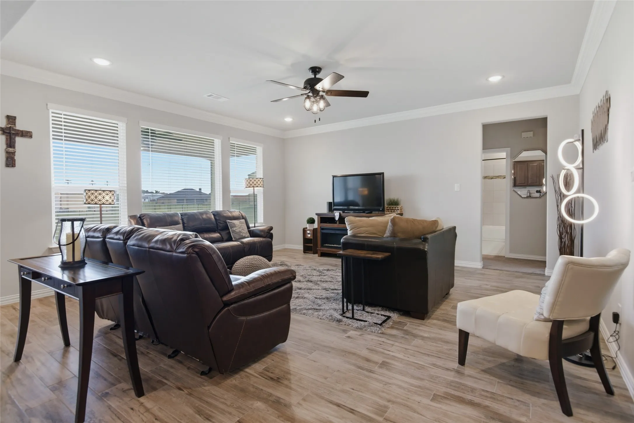 Notice the large window bringing in lots of natural light
