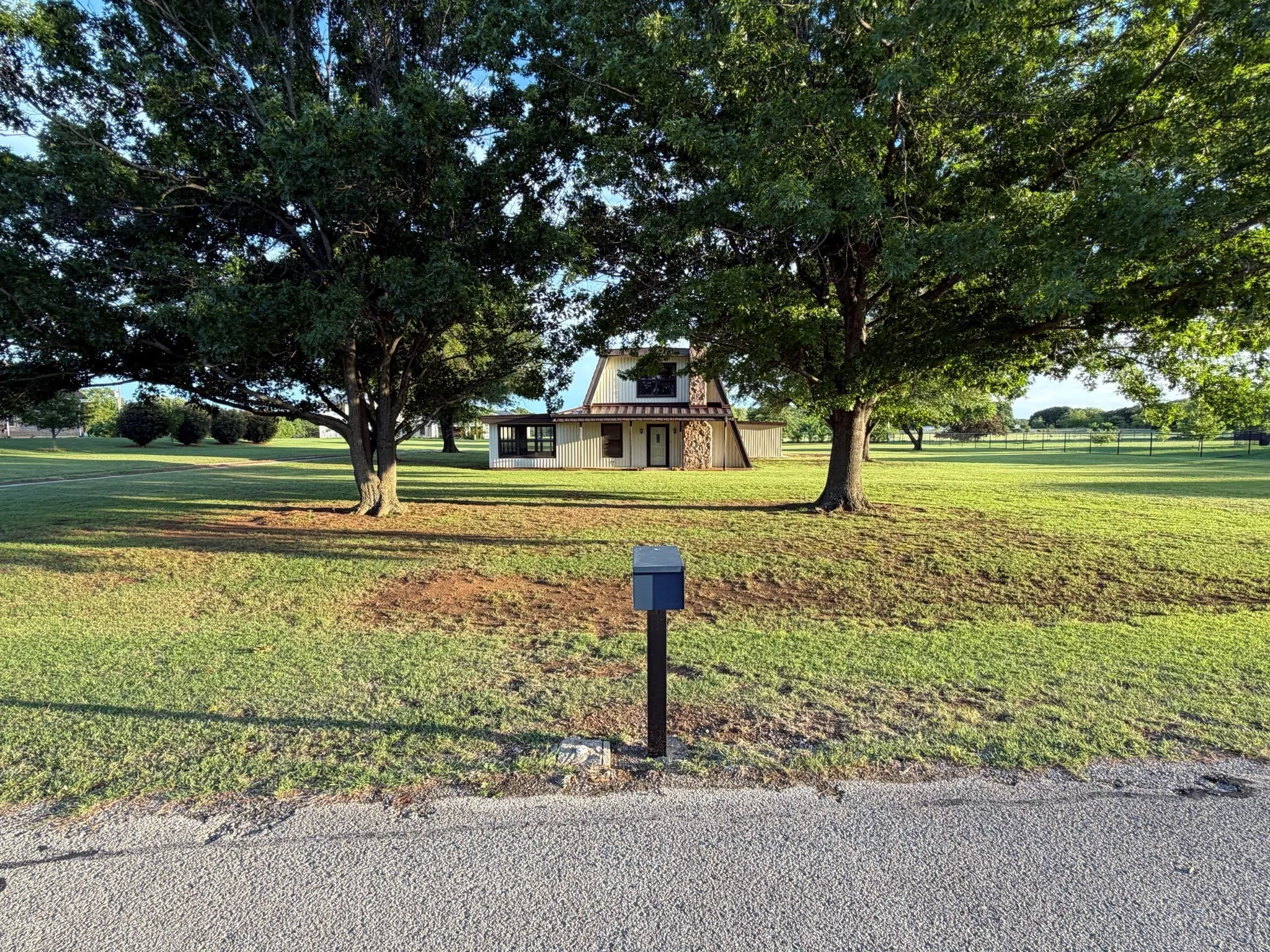 view from road towards hous
