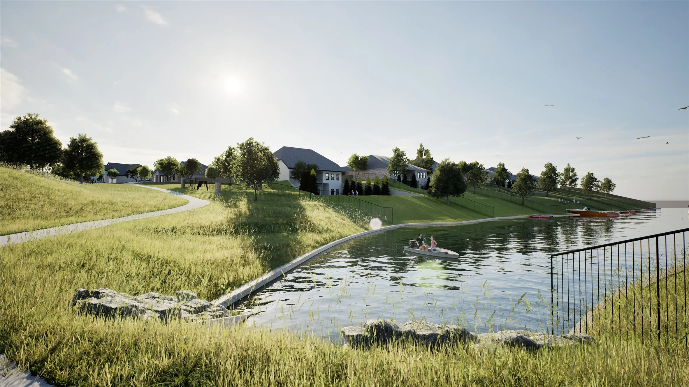 Deep and Wide Channel for Private Boat Docks