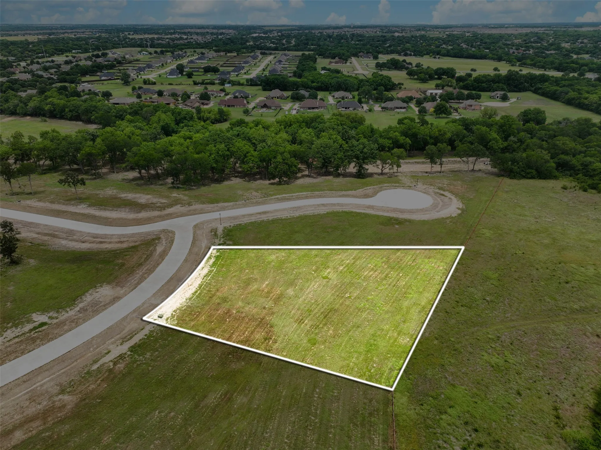 Estimated property line. Survey available for specifics.