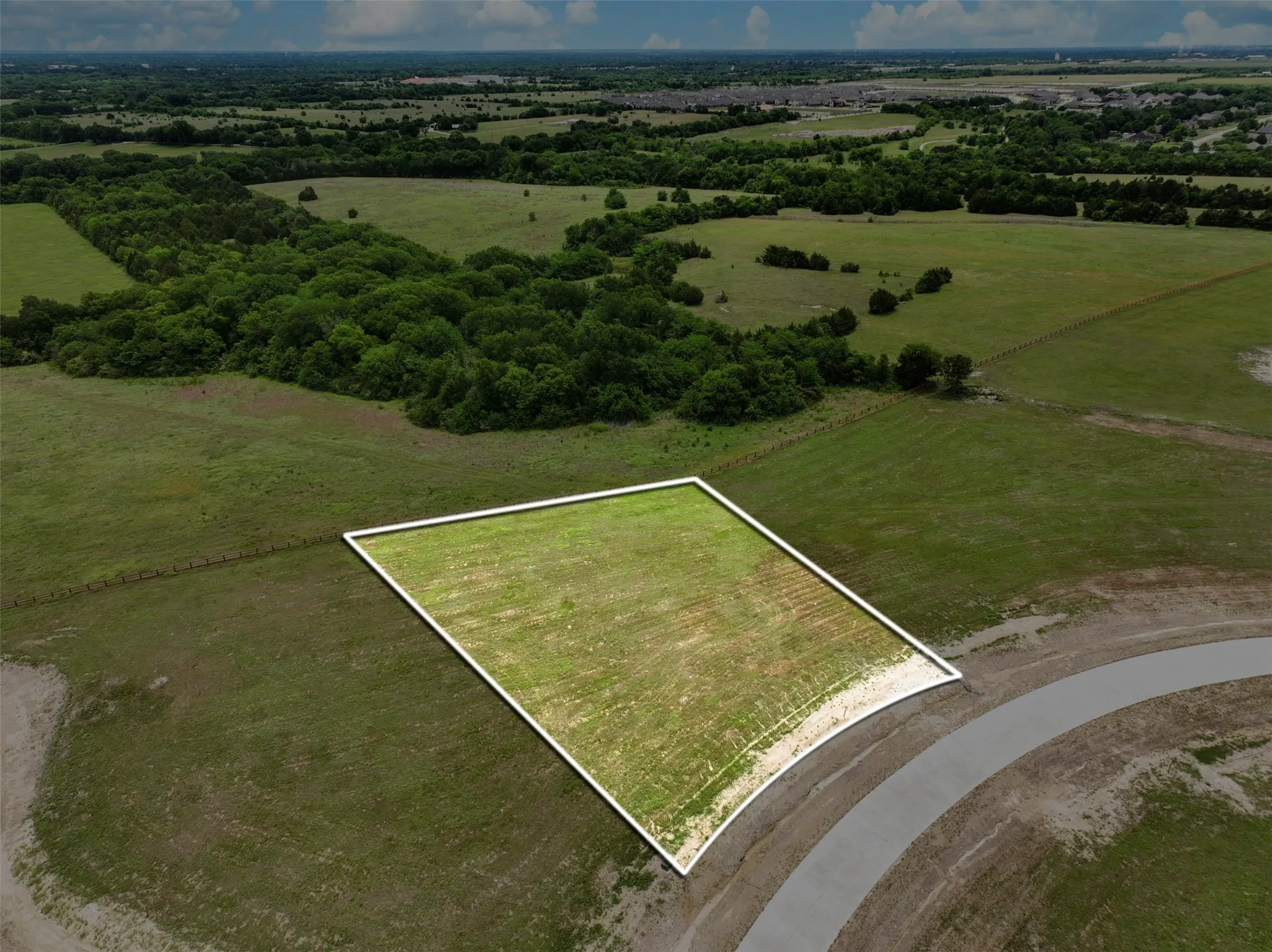 Estimated property line. Survey available for specifics.