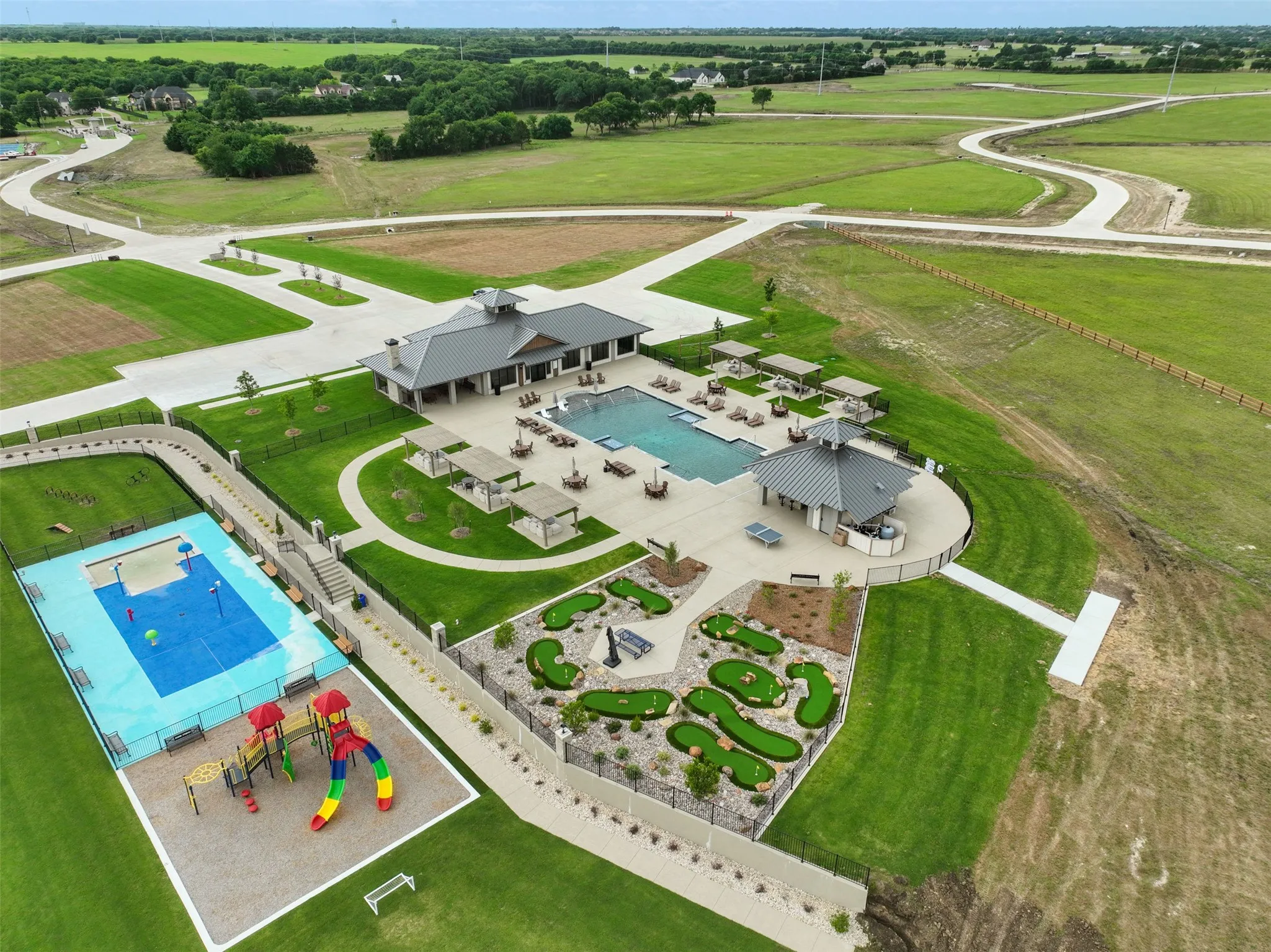 Aerial view of Bynum Springs Club amenities