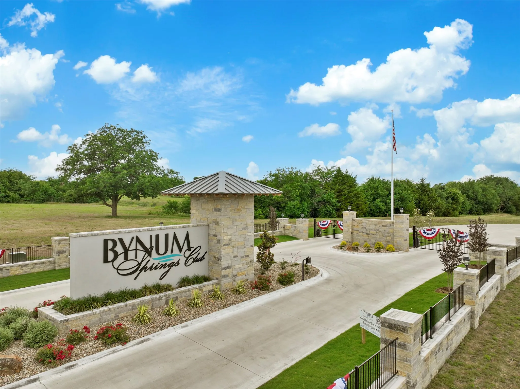 Bynum Springs Club main gated entry