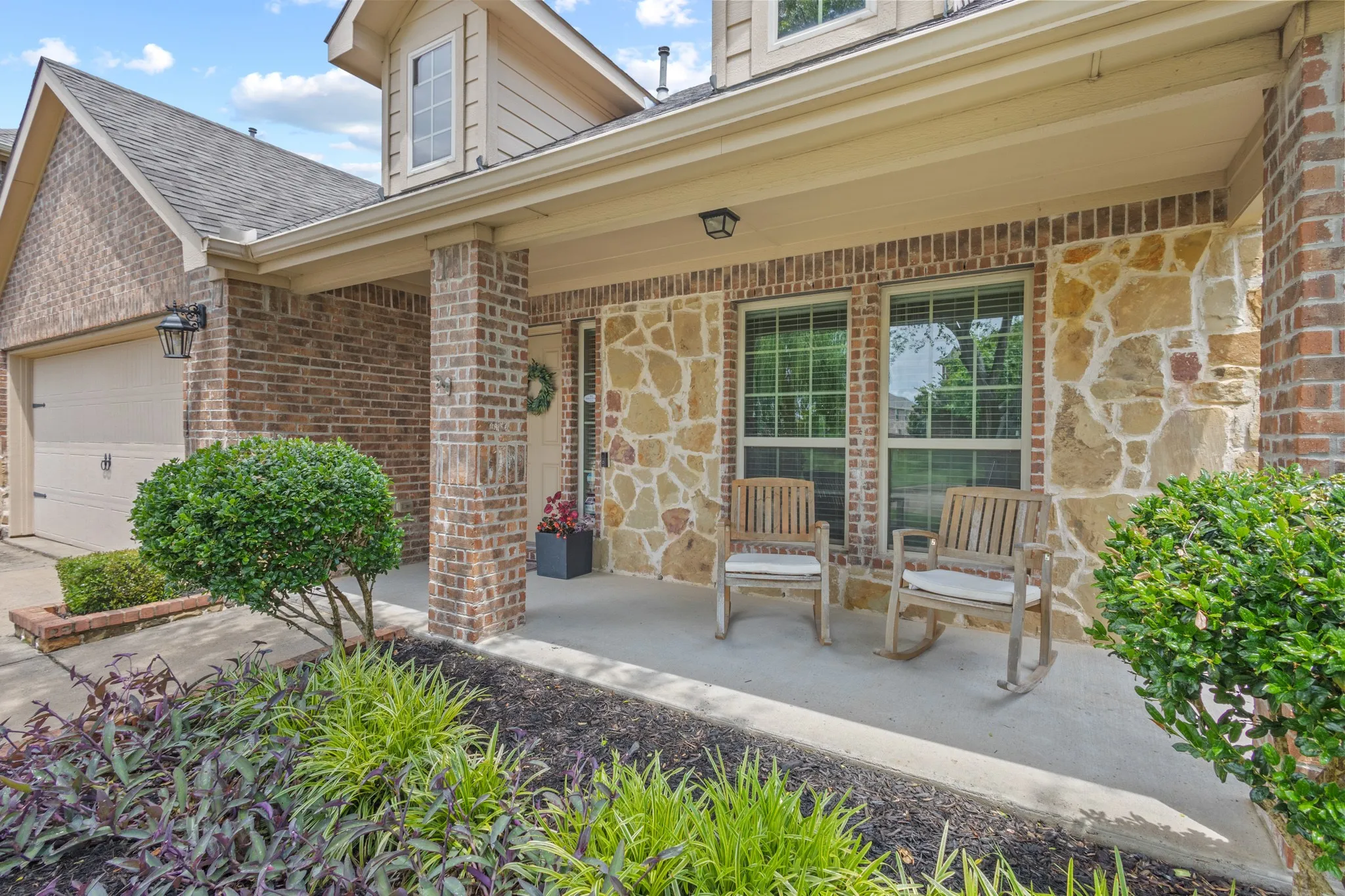 What a cozy front porch