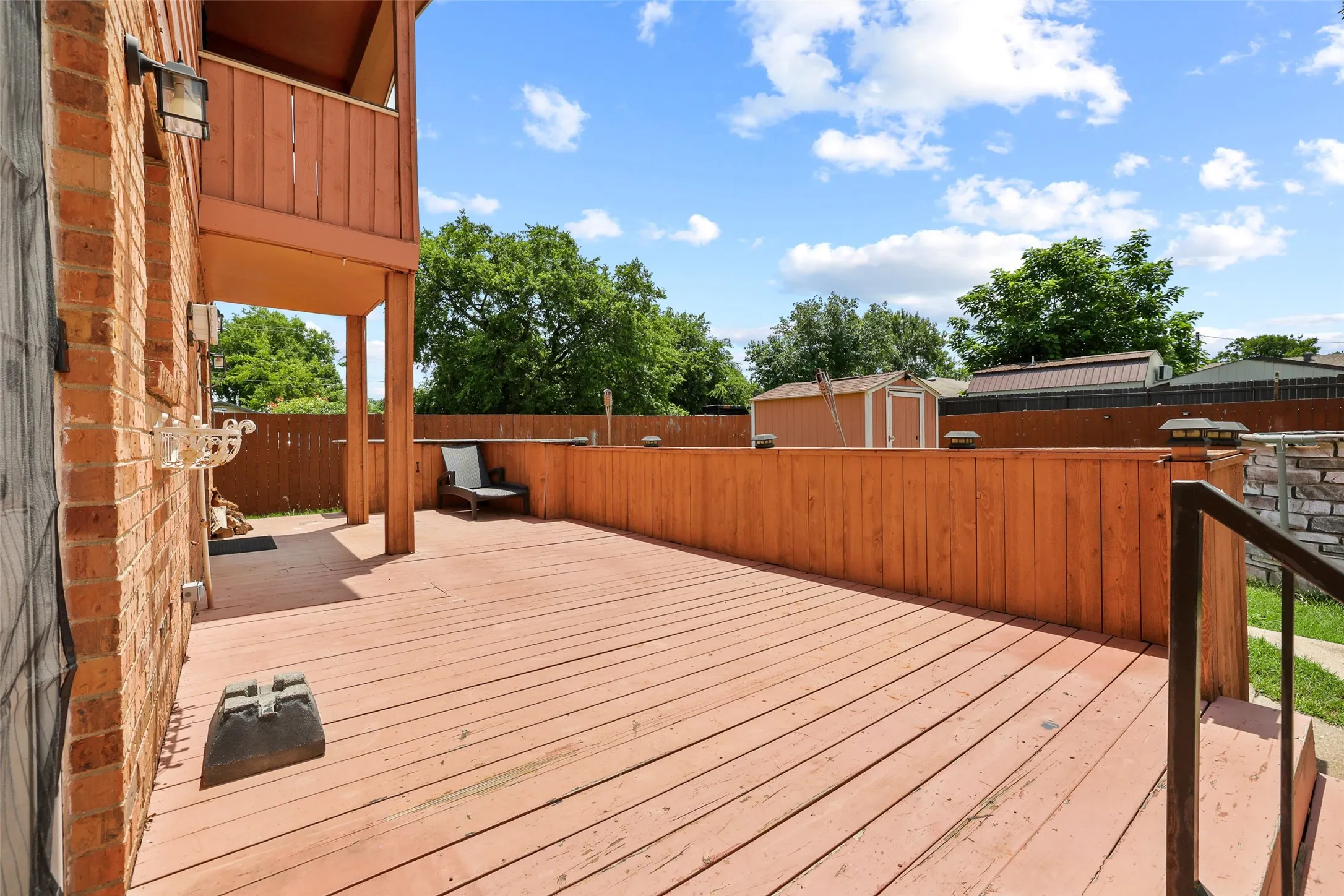 The current view of the home is without staged furniture.