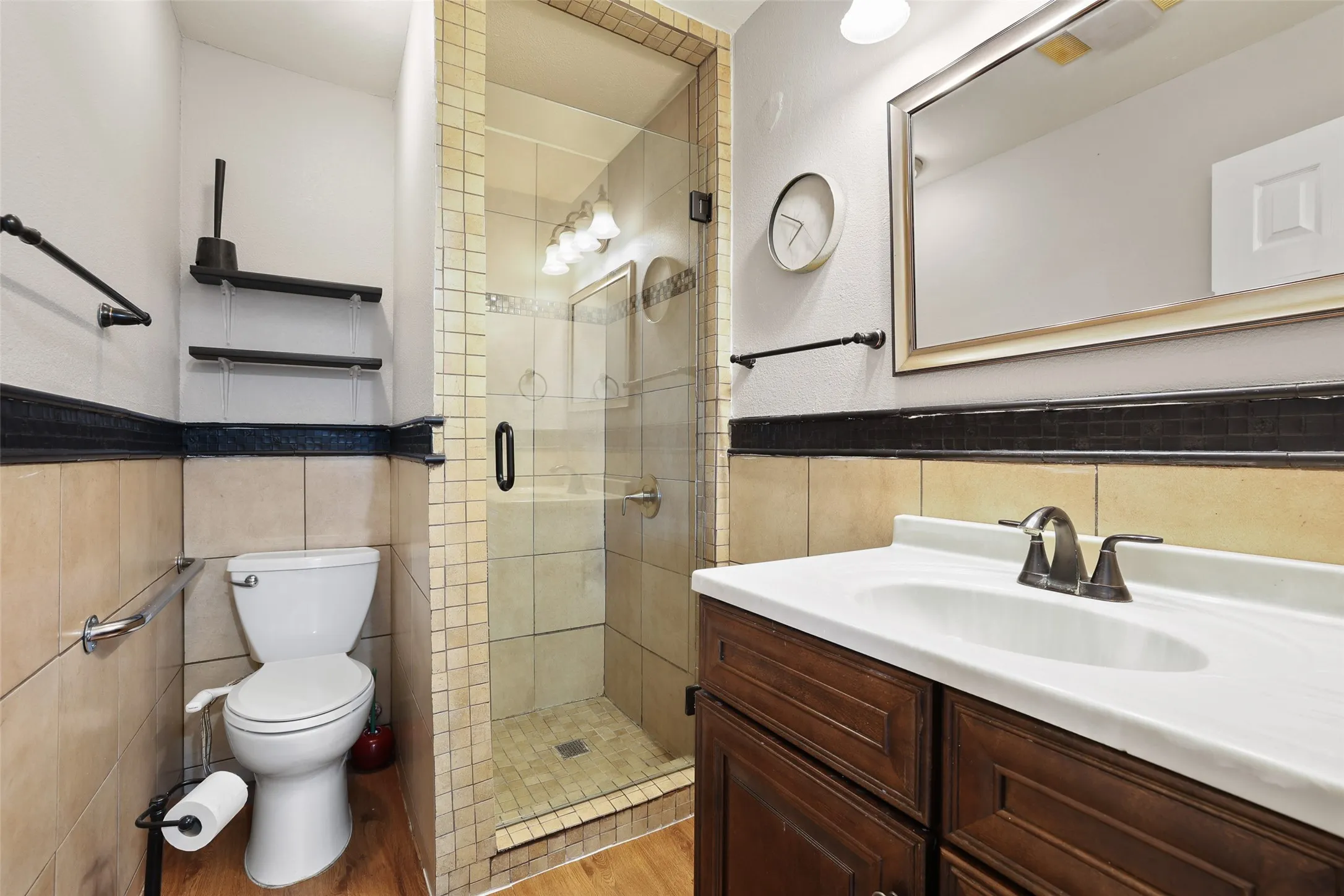 The current view of the home is without staged furniture.