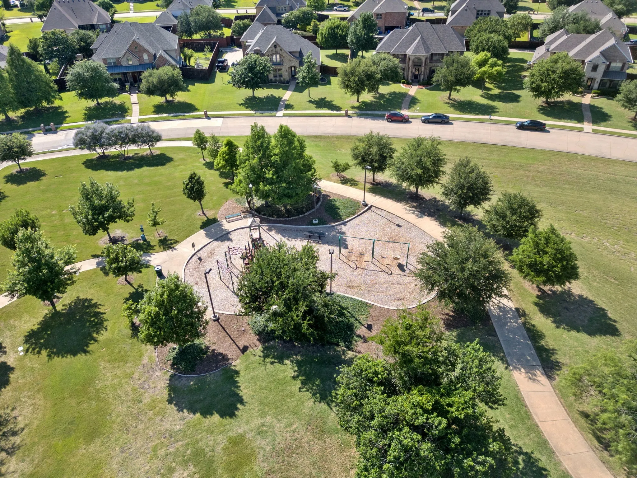 Generous playgrounds and trails
