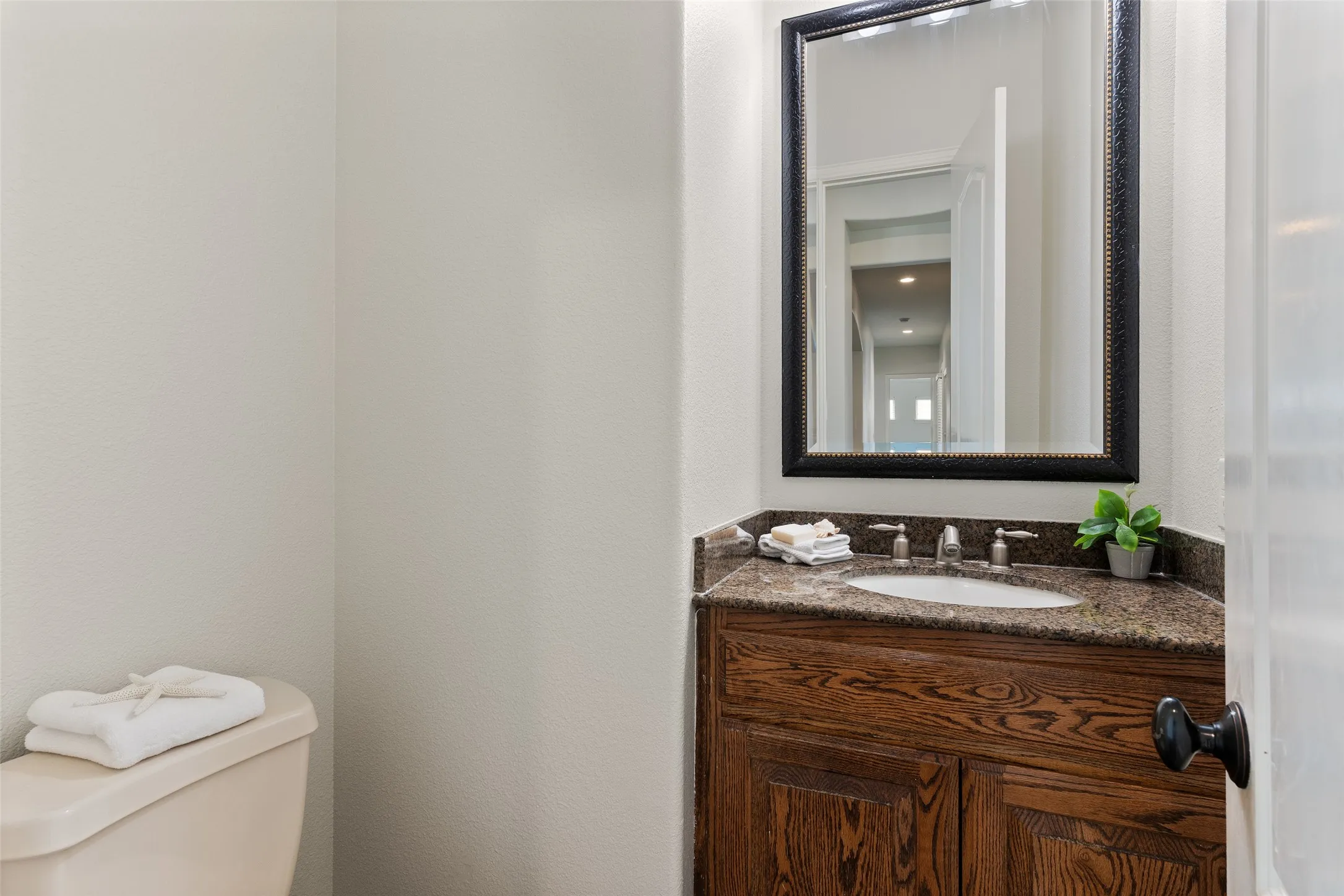 Downstairs powder bathroom
