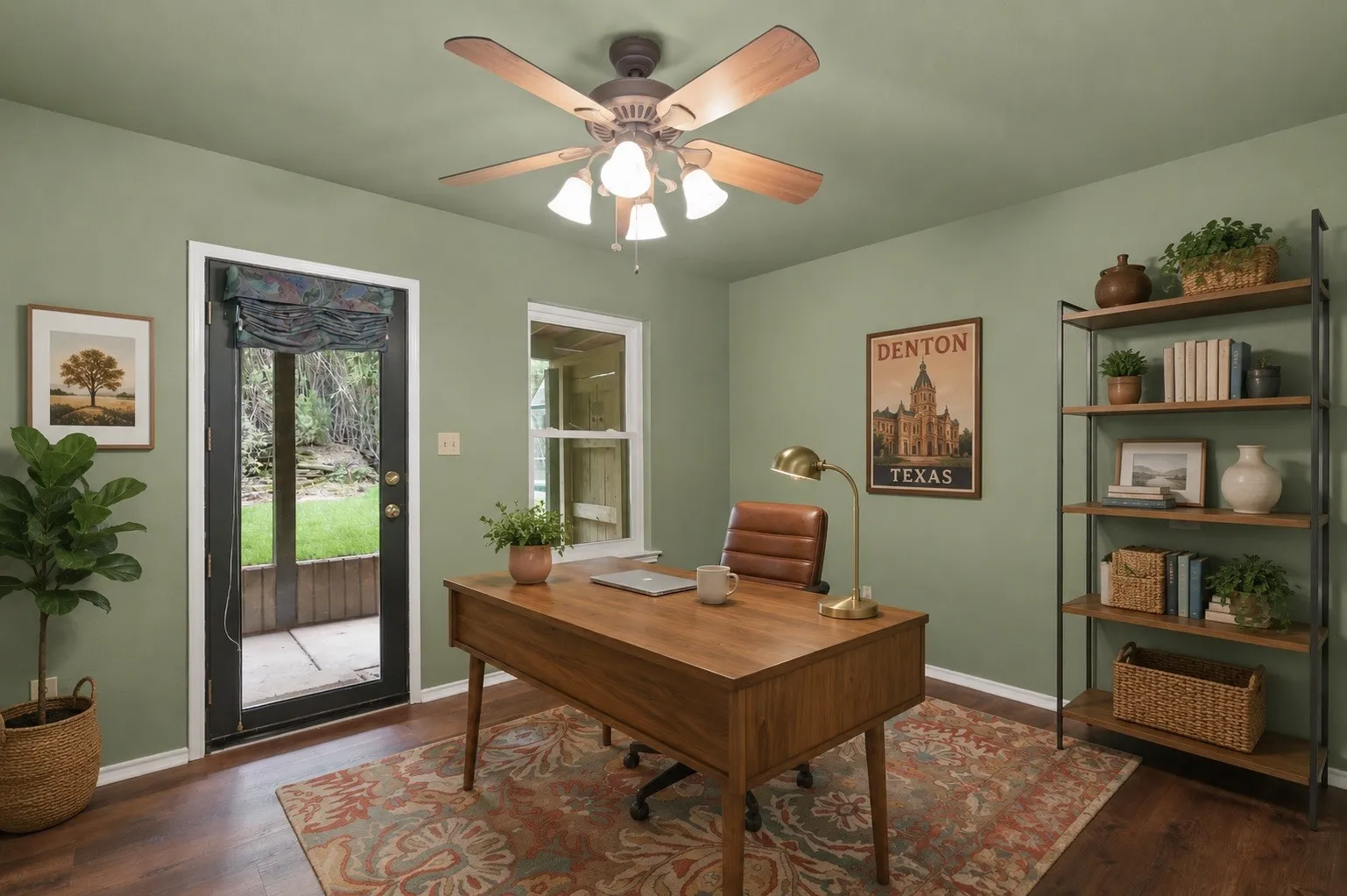 Virtually staged home office. This room would make a great office with it's own entrance and ensuite bath.