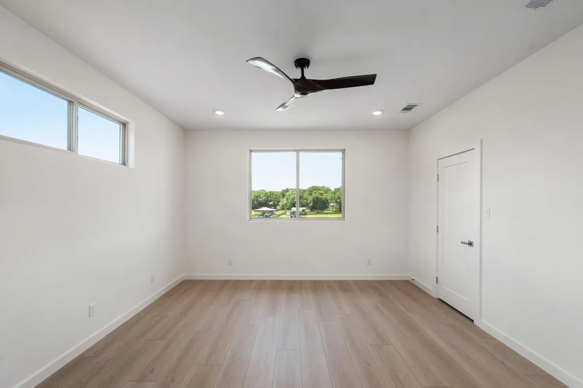 2nd floor ensuite bedroom with water front views.