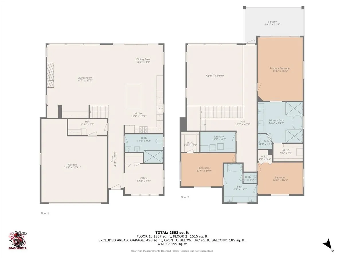 Floor plan illustrating the flow and functionality of the home