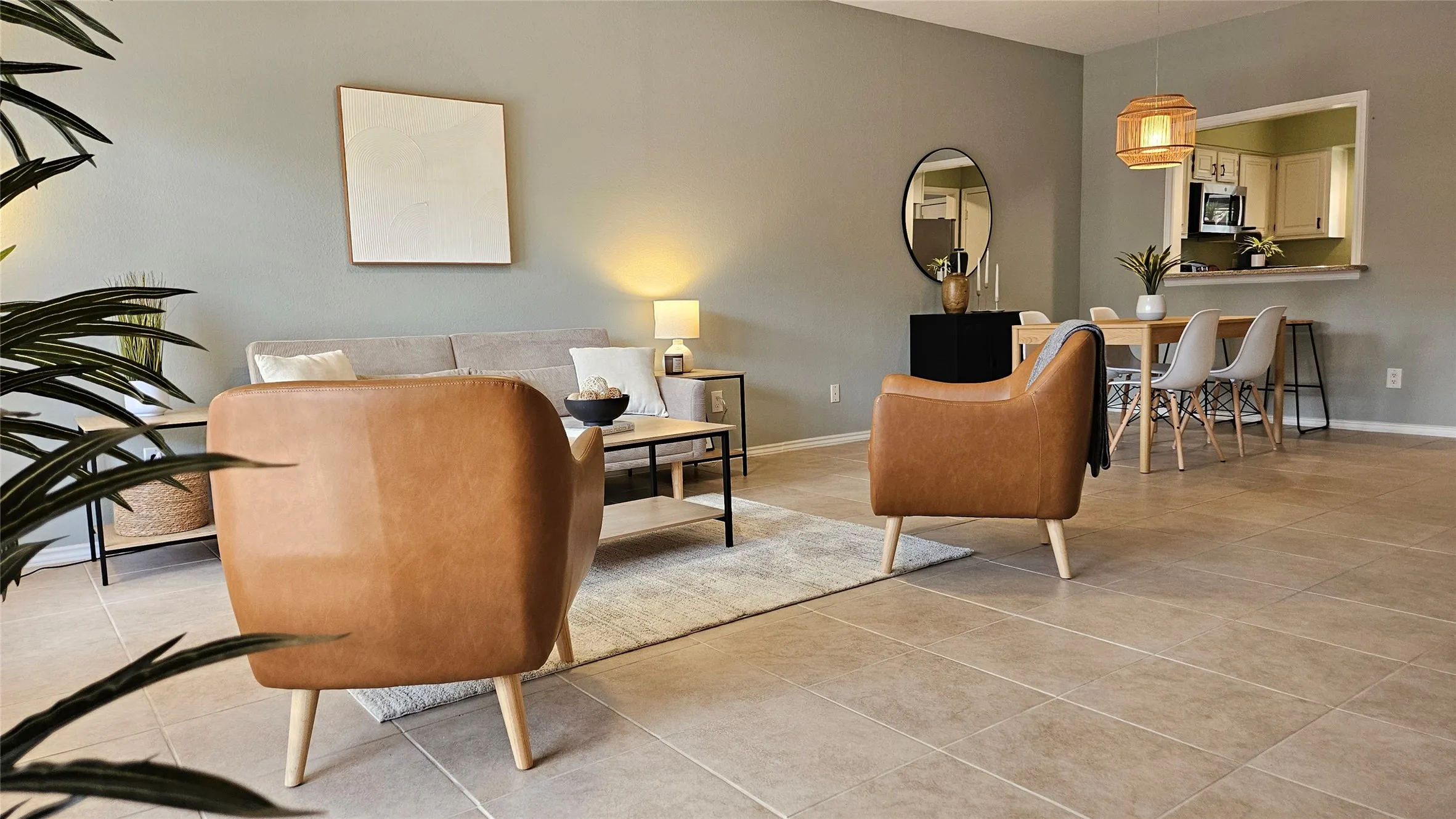 Open concept living & dining