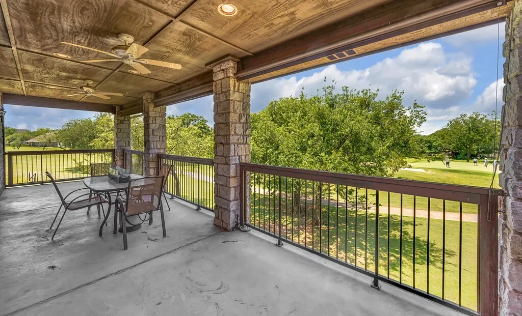 View of the golf course from the back patio.
