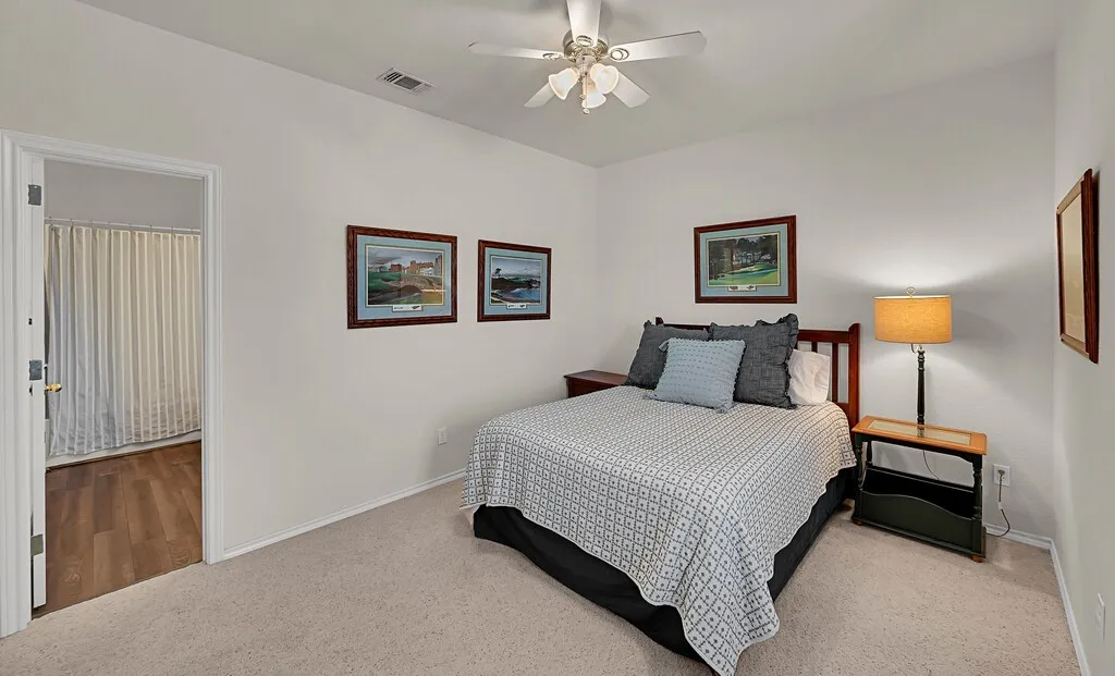 Guest bedroom has it's own ensuite bathroom.