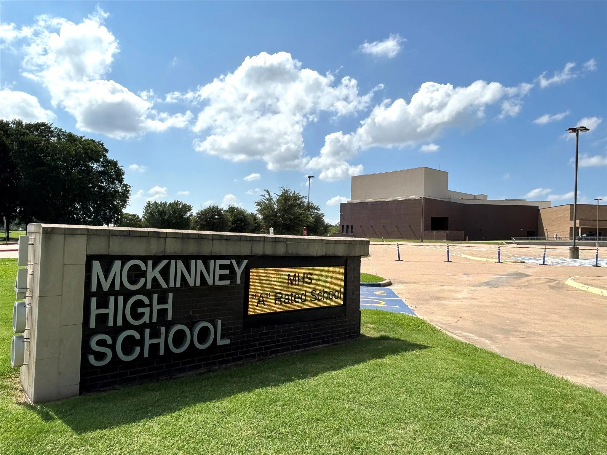 McKinney H.S. is walking distance - approx. 1/2 mile.