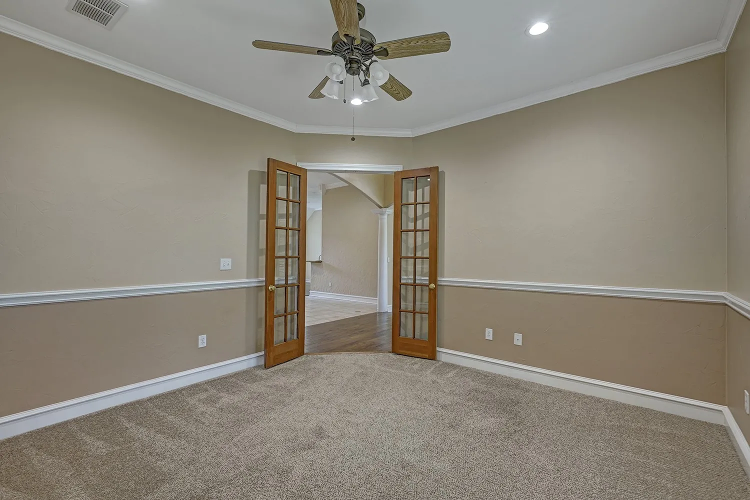 Office downstairs off the living room