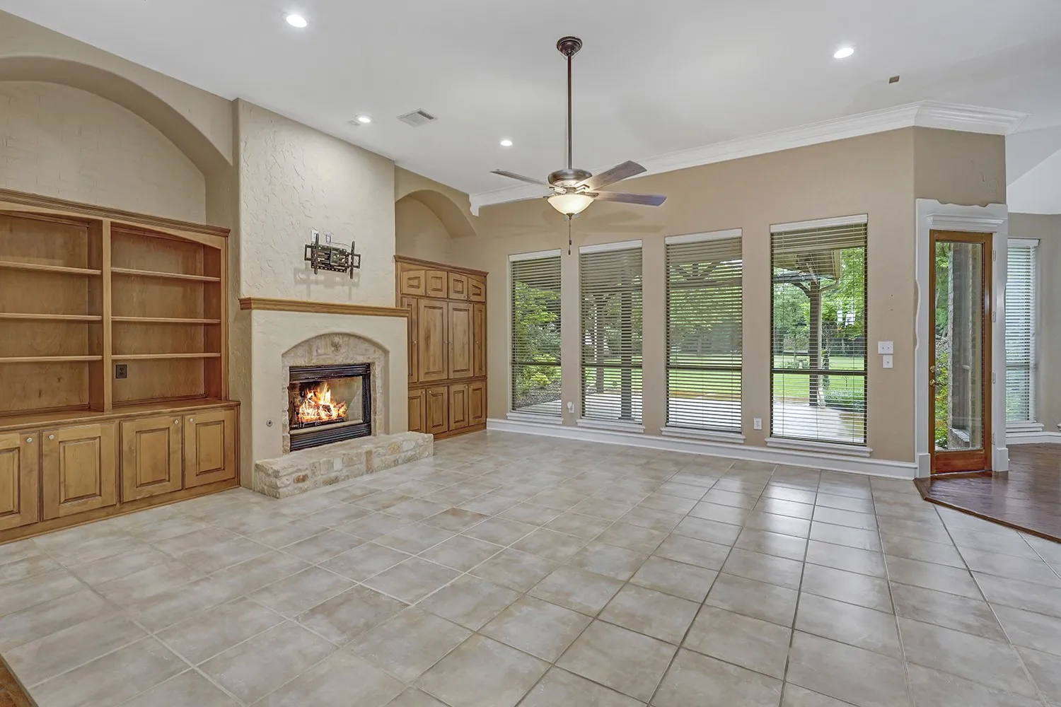 Fireplace is Virtually enhanced