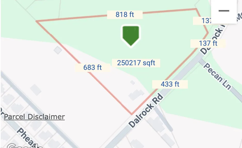 Property Boundary Map. Illustrating the perimeter and area of the property