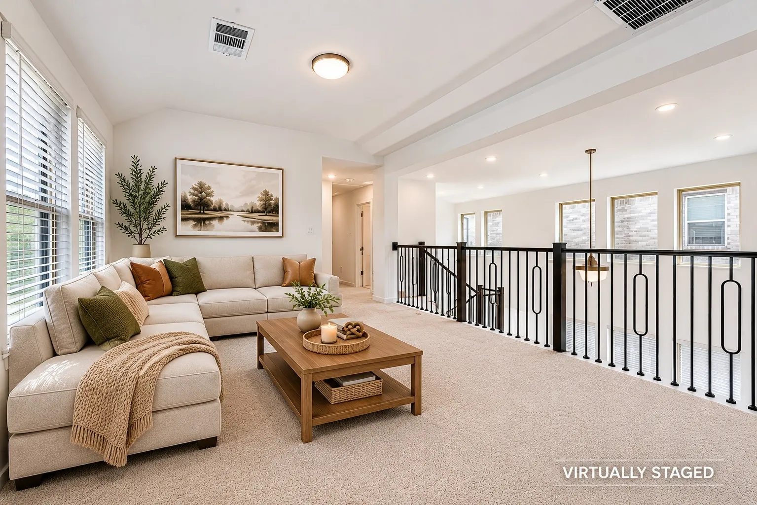Loft - virtually staged