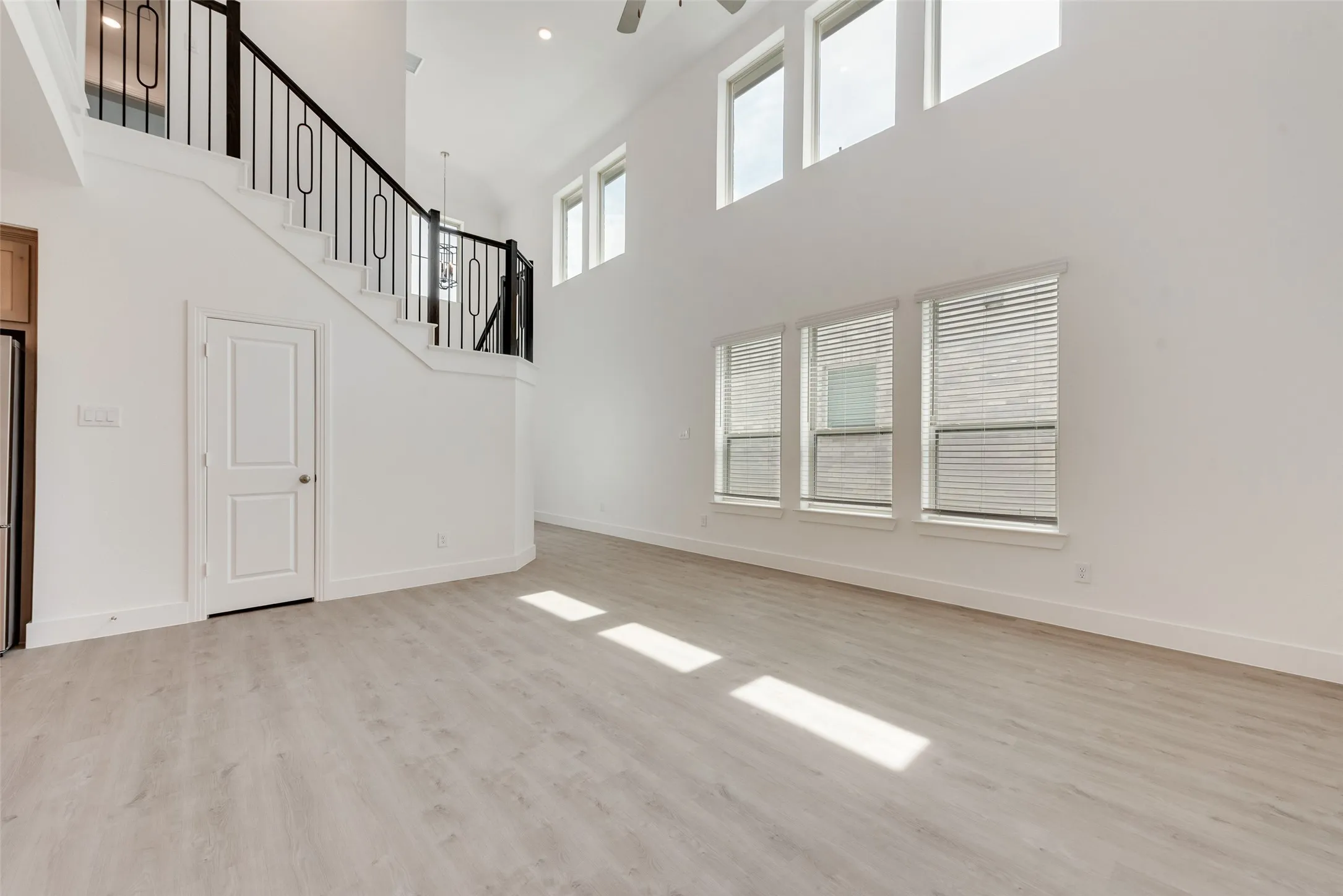 Another view of living room without staging