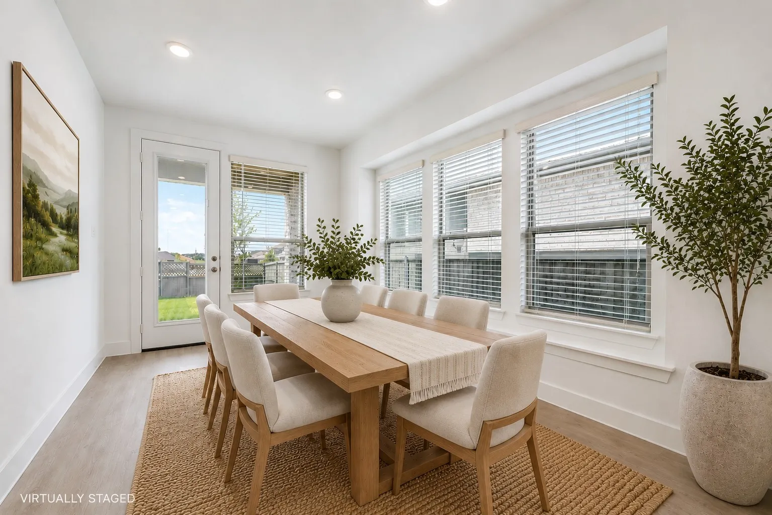 Dining room - virtually staged