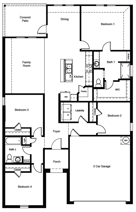 D.R. Horton's  Huntsville floorplan - All Home and community information, including pricing, included features, terms, availability and amenities, are subject to change at any time without notice or obligation. All Drawings, pictures, photographs, video, square footages, floor plans, elevations, features, colors and sizes are approximate for illustration purposes only and will vary from the homes as built.