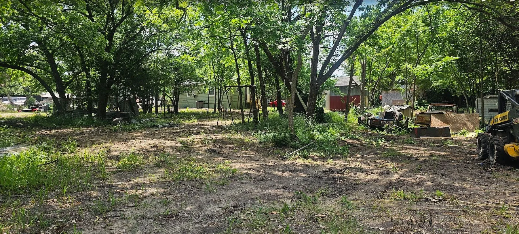 Spacious lot with mature trees providing ample shade