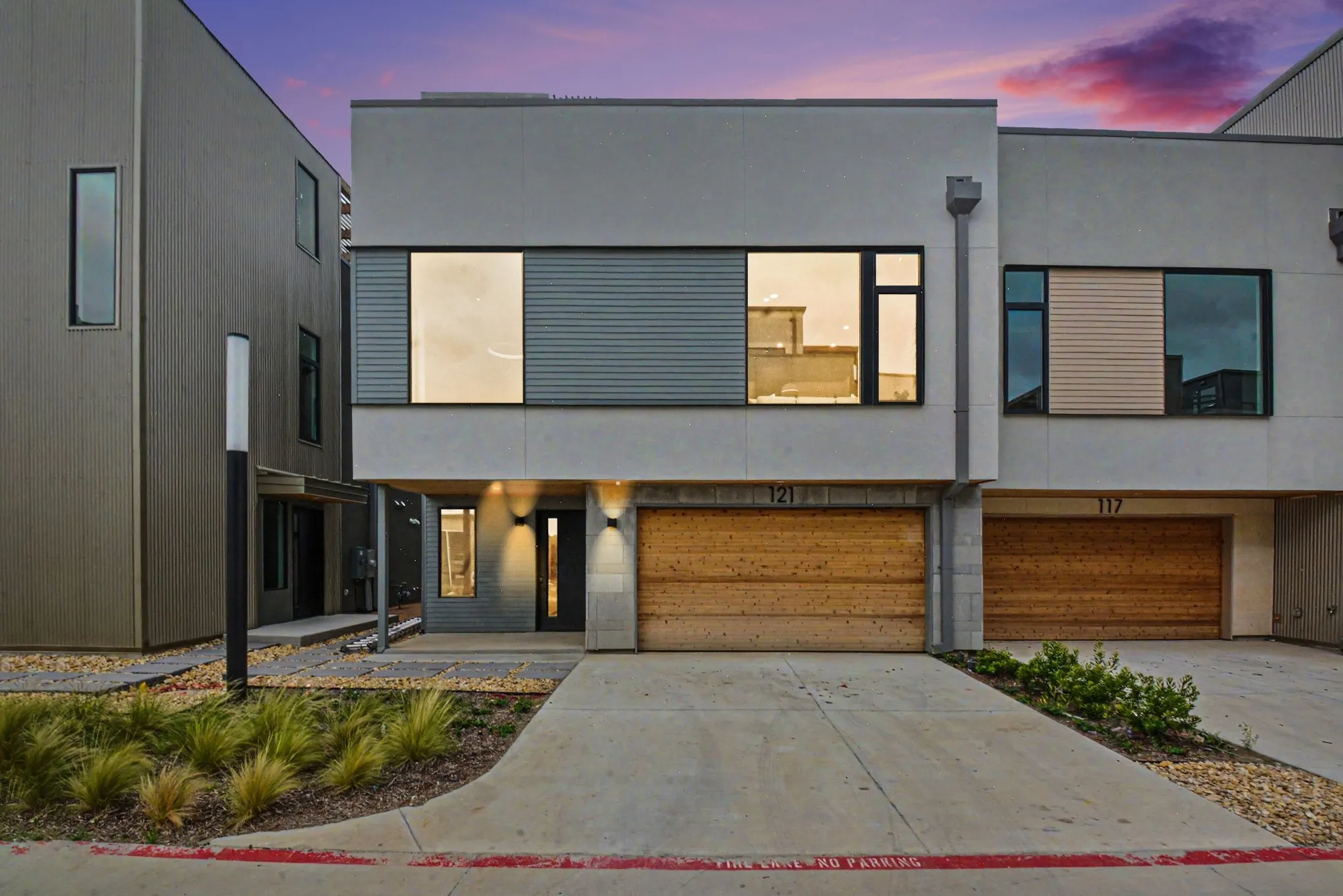 One lane subdivision with 24 units.  An upscale community.