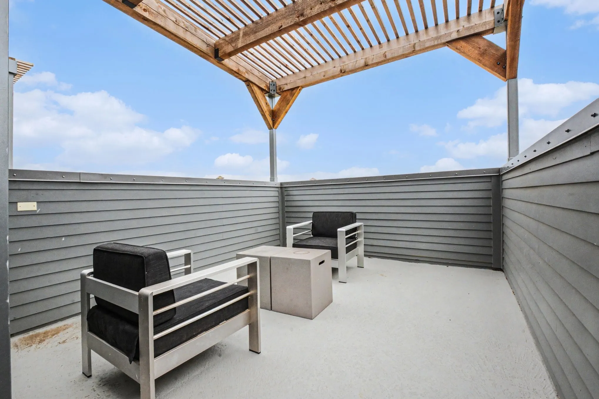 Enjoy your own pergola and take in the gentle breezes.