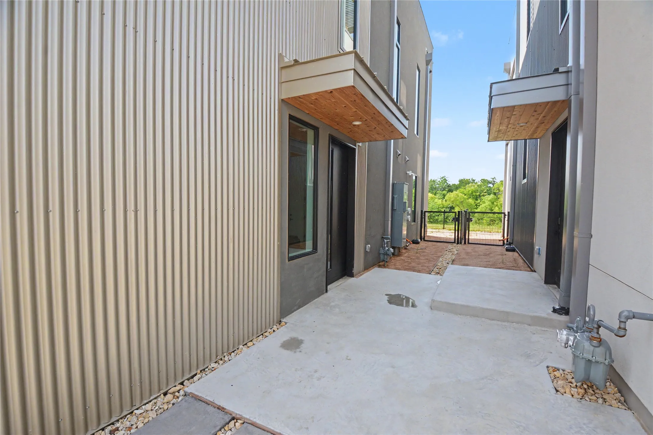 Side entry.