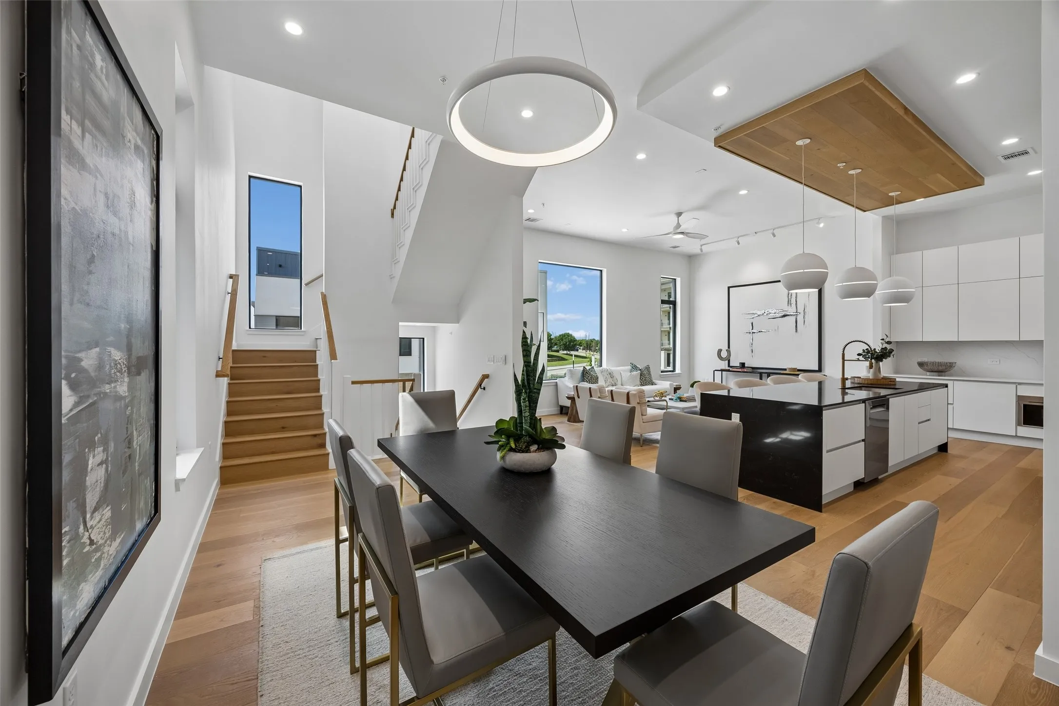 White oak flooring, luxury finishes throughout.