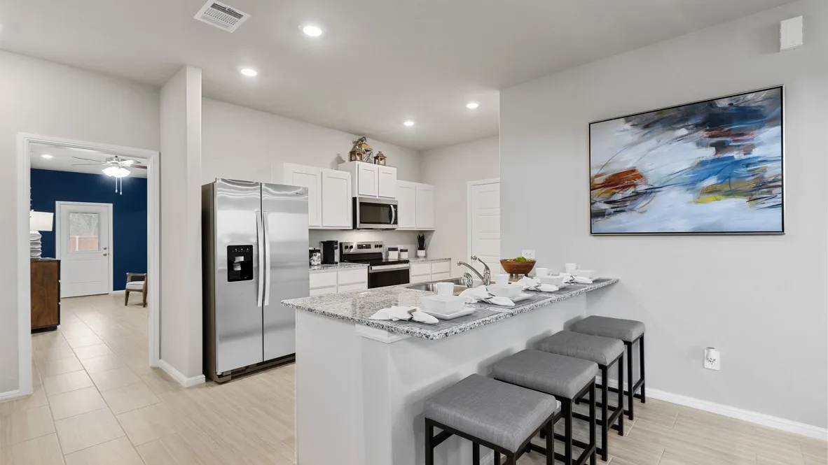Kitchen - All Home and community information, including pricing, included features, terms, availability and amenities, are subject to change at any time without notice or obligation. All Drawings, pictures, photographs, video, square footages, floor plans, elevations, features, colors and sizes are approximate for illustration purposes only and will vary from the homes as built.
